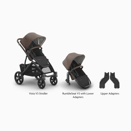 UPPAbaby Vista V3 Stroller, RumbleSeat V3 & Upper Adapters - Owen