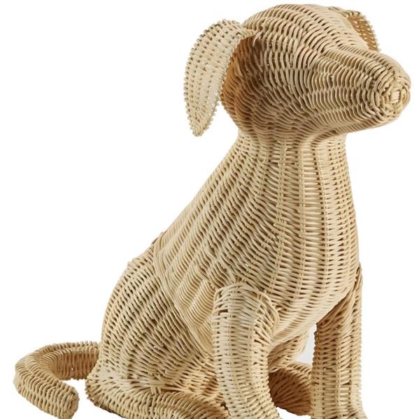 Potcake Wicker Dog Sculpture – The Well Appointed House