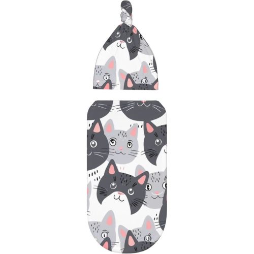 Cats Baby Boy Swaddle Blanket, Baby Swaddle Wrap,Baby Girl Swaddle Blanket, Baby Swaddle Blanket for Newborn