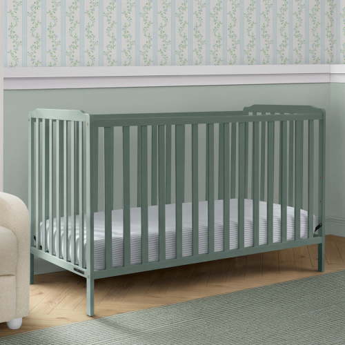 Delta Children Emmie 4-in-1 Convertible Crib - Converts from Baby Crib to Toddler Bed, Daybed and Sofa Bed, Fits Standard Full-Size Crib Mattress, Grassy Glen
