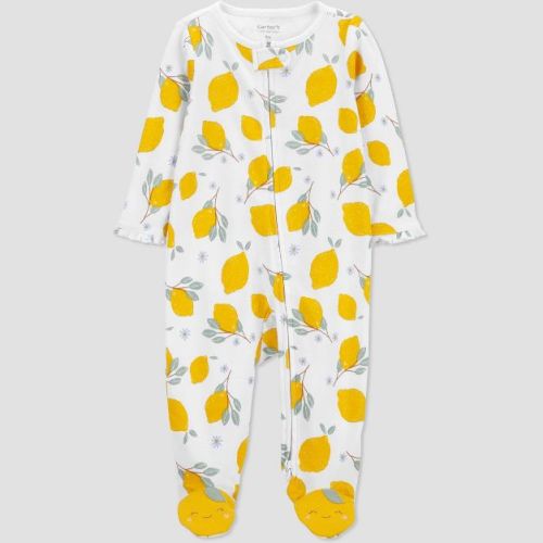 Carter's Just One You® Baby Girls' Lemon Footed Pajama - Yellow 9m