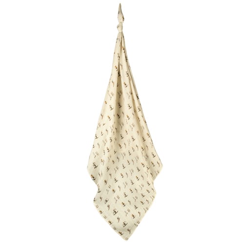 Vintage Natural Ski Organic Muslin Swaddle Blanket