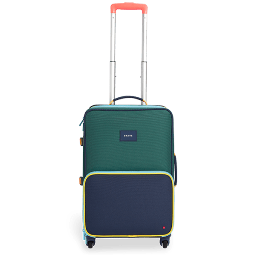 STATE Bags | Logan Suitcase Color Block Green/Navy