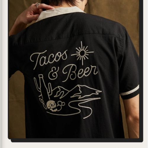 Tacos & Beer Button-Up