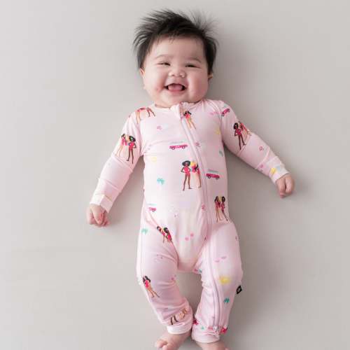 Zippered Romper in Barbie™ Beach