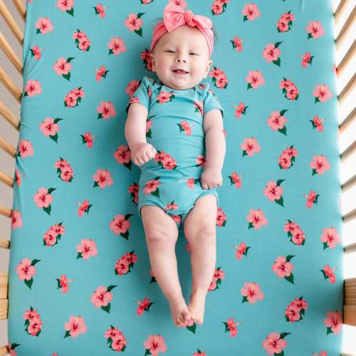 Bodysuit in Hibiscus