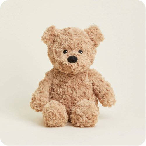 Brown Curly Bear Warmies | Microwavable Brown Curly Bear Warmies Stuffed Animal | Warmies USA