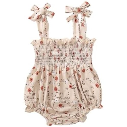 Baby Girl Summer Clothes Cute Cherry Sleeveless Bodysuits Romper Newborn Girls Cake Smash Photoshoot Outfit
