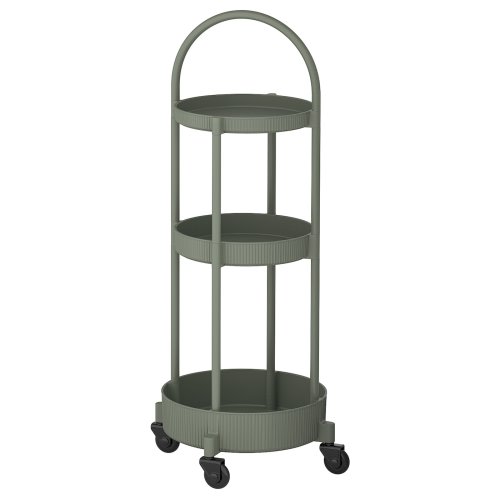 JUTTERSBO Utility cart - gray-green 14 1/8x14 1/8 "