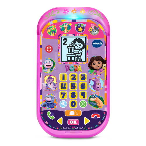 VTech® Dora Adventure Calls Learning Phone, Interactive Learning Toy for Kids, Ages 3 to 6 Years Old