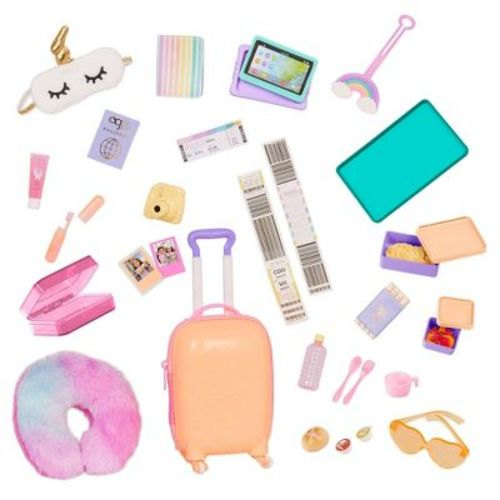 Our Generation Over The Rainbow Luggage Accessory Set For 18" Dolls