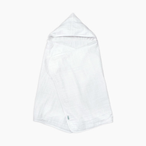 GREEN SPROUTS Muslin Hooded Towel - White