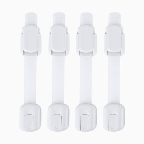 Jool Baby Multi-Purpose Adhesive Child Safety Strap (4-Pack) - White