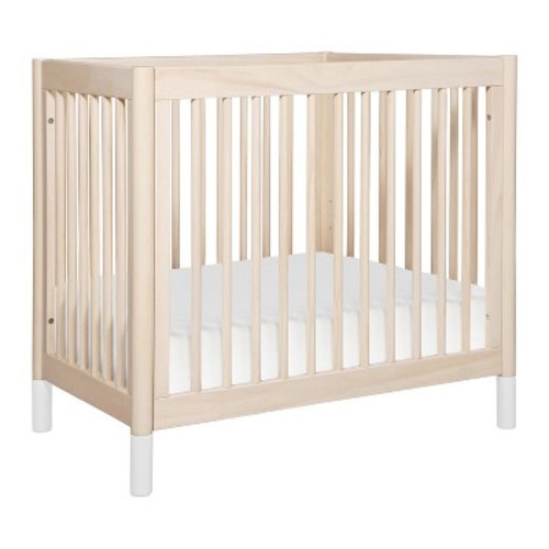 Babyletto Gelato 4-in-1 Convertible Mini Crib and Twin Bed, Color: Washed Natural