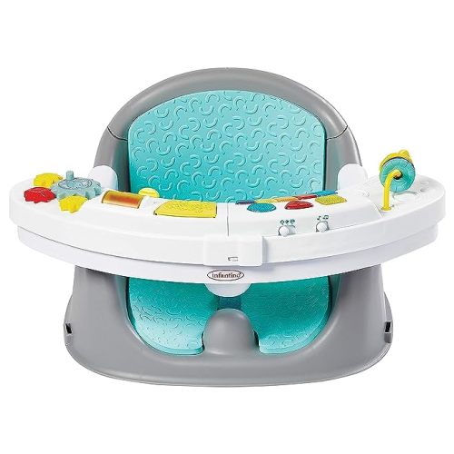 Amazon.com : Infantino Music & Lights 3-in-1 Discovery Seat and Booster - Convertible, Infant Activity and Feeding Seat with Electronic Piano for Sensory Exploration, for Babies and Toddlers, Teal : Early Development Activity Centers : Baby
