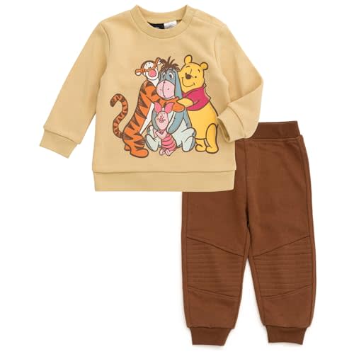 Disney Christmas Fleece Sweatshirt and Pants Outfit Set Newborn to Big Kid Sizes (Newborn - 10-12)