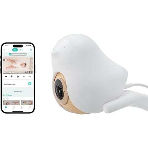 CuboAi 2025 New Model Smart Baby Monitor 3: Sleep Safety Alerts for Covered Face Rollover, True Cry Detection, 2.5K QHD WiFi Camera, Humidity Sensor, 2-Way Audio, App Control (Floor Stand Set)