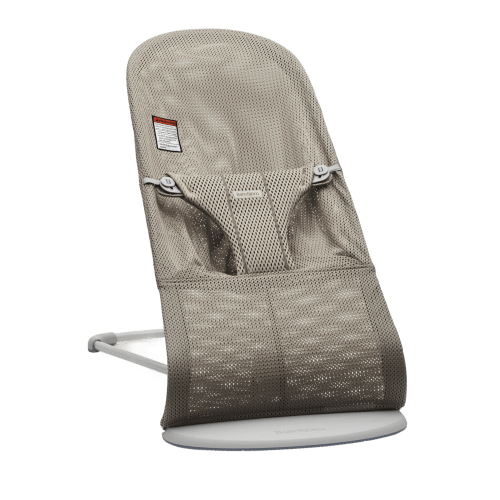 Bouncer Bliss: Gray Beige - Mesh