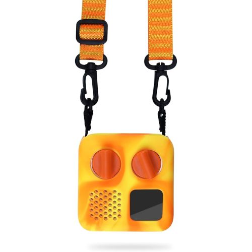 Protective Cover for Yoto Mini 2024, with Lanyard, Orange/Yellow