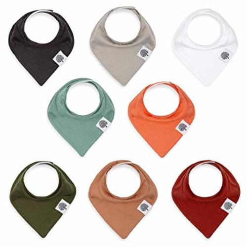 Parker Baby Bandana Drool Bibs – 8 Pack Baby Bibs for Boys, Girls, Unisex -"The Estes Set"