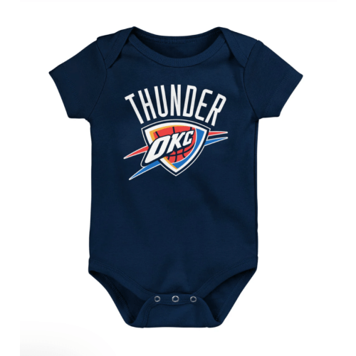 INFANT OKLAHOMA CITY THUNDER GLOBAL LOGO ONESIE | Official OKC Thunder Shop