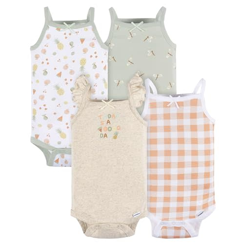 Gerber baby-girls Multi-pack Sleeveless Onesies Bodysuit