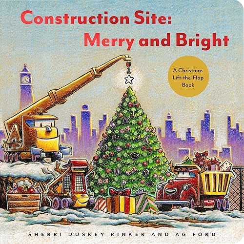 Construction Site Merry and Bright: A Christmas Lift-the-Flap Book (Goodnight Construction Site) Hardcover – Lift the flap, November 2, 2021