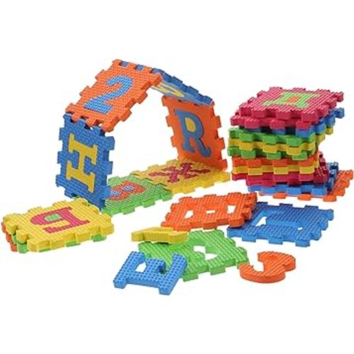 TOYANDONA 36pcs Russian Puzzle Mat Baby Puzzles ABC Rug Foam Kids Play Mat Letters Play Mat Alphabet Floor Tiles Alphabet Floor Mat Infant Floor Mat Letter Mats for Floor Babies Baby Toys