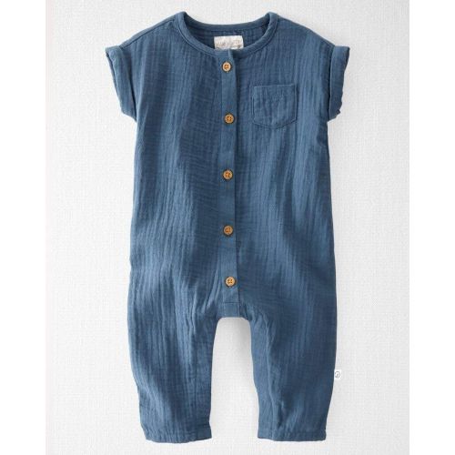 Baby Organic Cotton Gauze Jumpsuit - Little Planet | Carter's