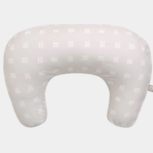 New Boppy Nursing Pillow- Color: TAN CHECKERED STRIPED