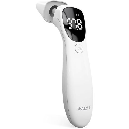 Dual Mode Thermometer for Adults, Kids, and Babies – Infrared Digital Forehead and Ear Thermometer, No Touch with Fever Alarm and Fast Results