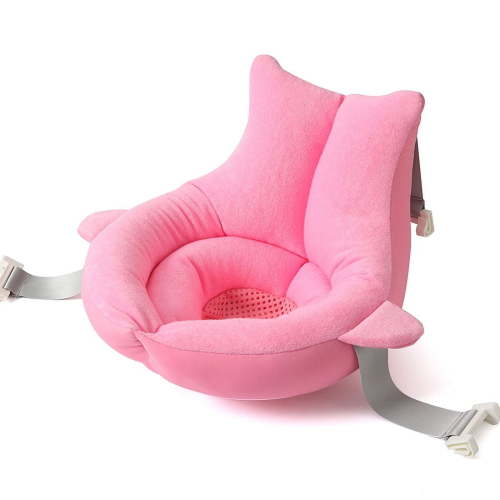 Baby Bath Cushion Pad Newborn Bathtub Mat Infant Bath Supporter Net Baby Bathtub Pillow Nonslip Floating Bathing Tub Seat (Pink)