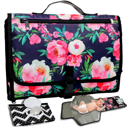 Bliss n’ Baby Portable Changing Pad Waterproof Baby Changing Mat with Storage