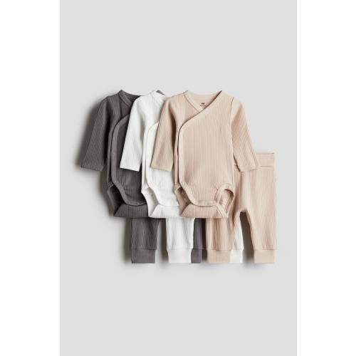 6-PIECE RIBBED COTTON SET