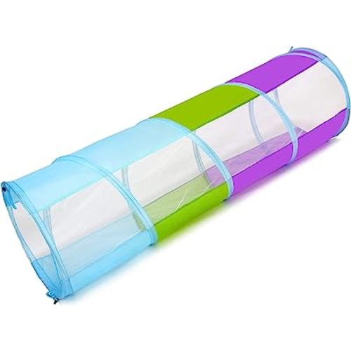 Crawling Tunnel for Toddlers 1-3, Tunnels for Kids to Crawl Through Indoor Outdoor Pop Up Play Tent for Toddler Babies Children Girl Boy Game Toys 5ft Long