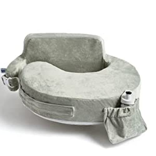Amazon.com: My Brest Friend Super Deluxe Nursing Pillow for Breastfeeding and Bottlefeeding with Lumbar Support, Convenient Pocket and Removable Slipcover, Platinum : Everything Else