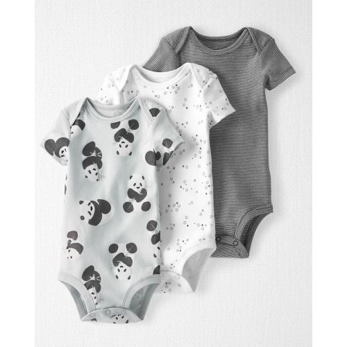 Baby 3-Pack Organic Cotton Rib Bodysuits - Carter's | Carter's