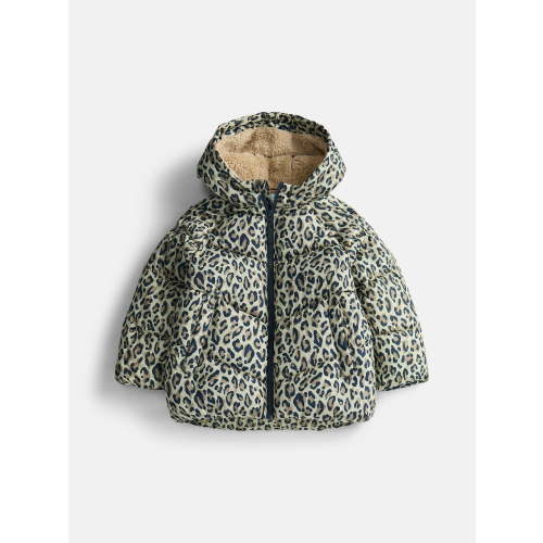 Wonder Nation Toddler Girl Heavyweight Puffer Jacket, Sizes 12M- 5T