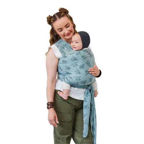 Moby Wrap Feather Knit Baby Carrier, Color: Playful Padawan