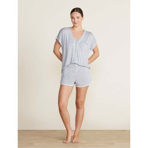 Malibu Collection® Soft Jersey Piped Lounge Set