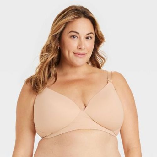 Women's Wirefree Absorbent Nursing Bra - Auden™ Soft Beige 38ddd