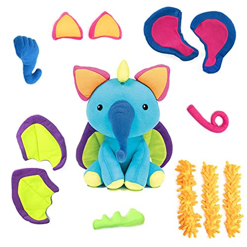 Educational Insights Mixaroo - Stuffed Animal for Social Emotional Learning Activities, Fine Motor Preschool Toys, Toddler Learning Toys, Kindergarten Classroom Must Haves, Gifts for Kids Ages 2+