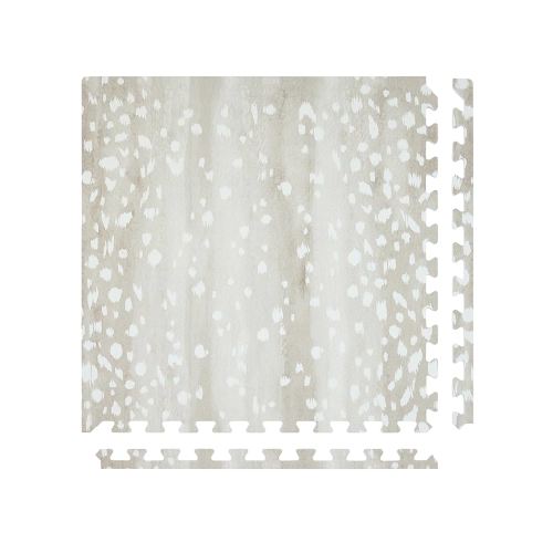 Baby Play Mat – 4x6 Shea Fawn – Set of 6 Tiles – Cushioned EVA Foam Play Mat for Floor, Soft Interlocking Baby Crawling Mats for Hard Floors