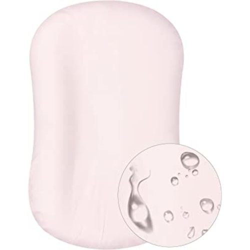 Mexxi Organic Waterproof Baby Lounger Cover, 100% Organic Cotton, Breathable, Hypoallergenic, Baby Pink
