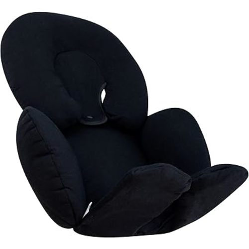 JYOKO Kids Reducer Cushion Infant Head & Baby Body Support Antiallergic 100% Cotton (Head and Body Support, Black Series) 2 Parts