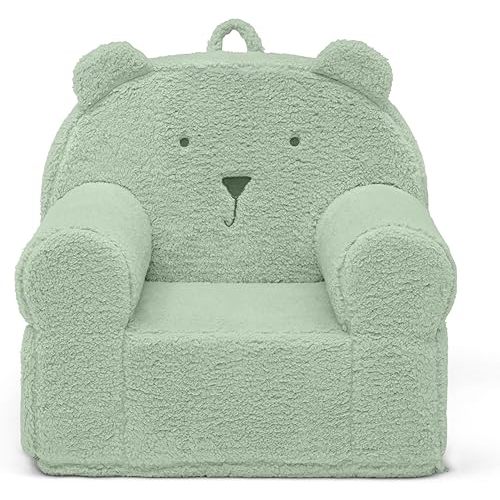 Delta Children babyGap Sherpa Bear Chair - Greenguard Gold Certified, Sage