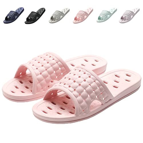COZYAREA Shower Shoes Quick Dry Non-Slip Bathroom Slippers for Men Women Dorm Home Slides