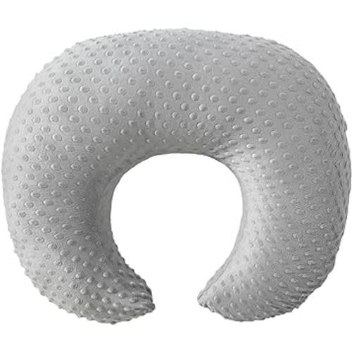 ESEN Plus Size Nursing Pillow and Body Positioner for Breast Feeding and Bottle Feeding, Ultra Soft Baby Breastfeeding Pillows with Removable Nursing Pillow Cover for Mom and Baby (Gray)