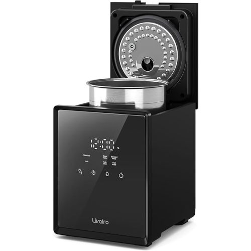 Stainless Steel Humidifier, 3L Warm Mist Humidifier, Easy Clean with Warm Steam Humidifier, Healthy Air Mist Humidifiers for Bedroom Living Room, with Sleep Mode and Auto-off Setting