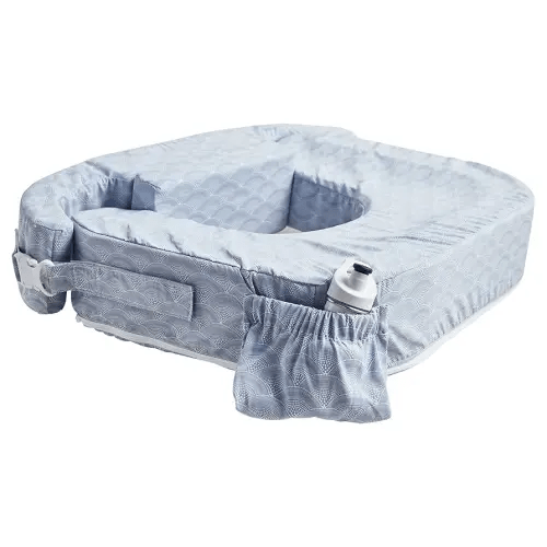 My Brest Friend Twin Nursing Pillow - Enhanced Comfort with Slipcover - Ergonomic Breastfeeding Pillow for Ultimate Support - Adjustable Nursing Pillow with Handy Side Pocket, Horizon